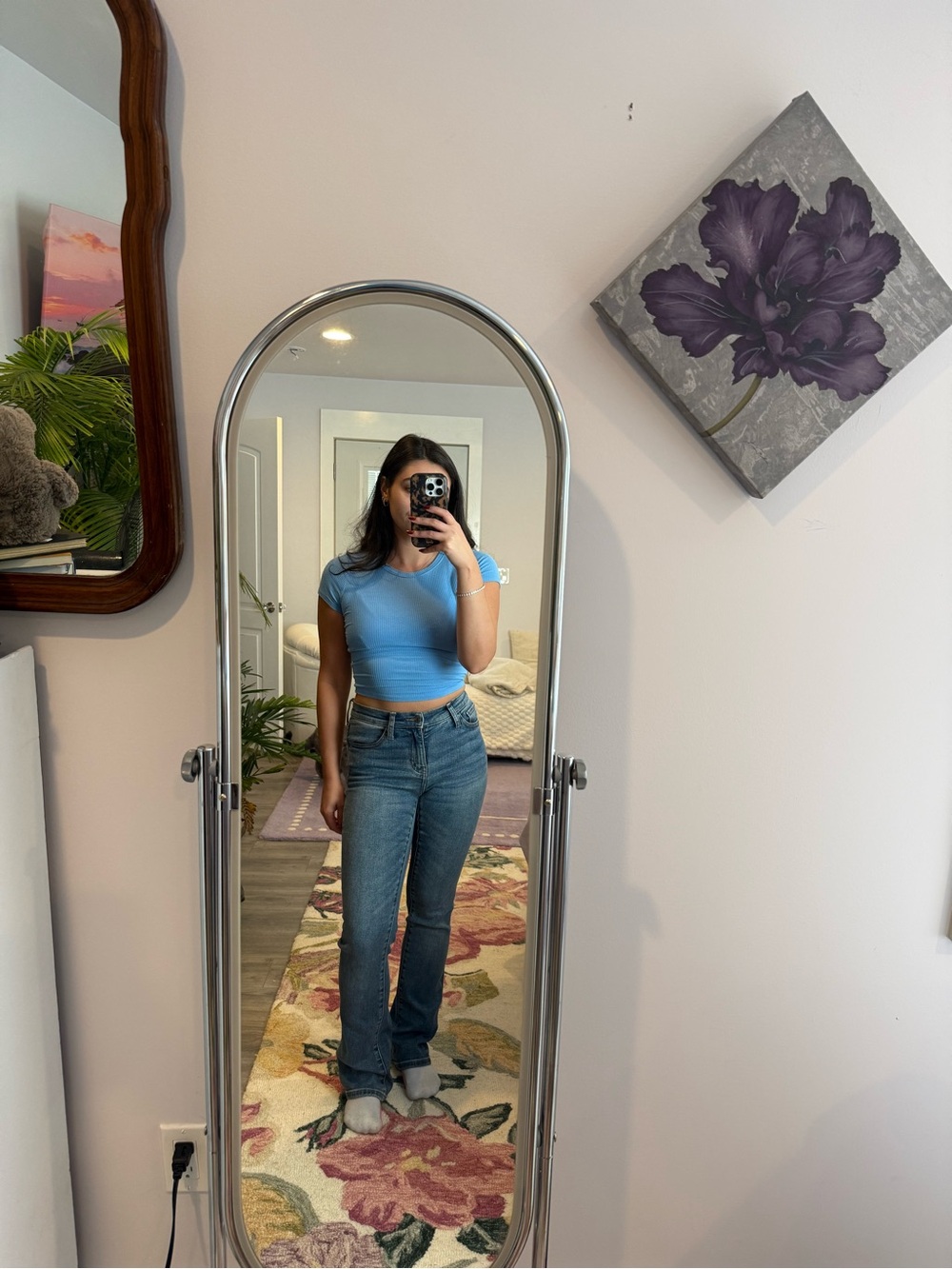 Express Blue Jeans with High Waist